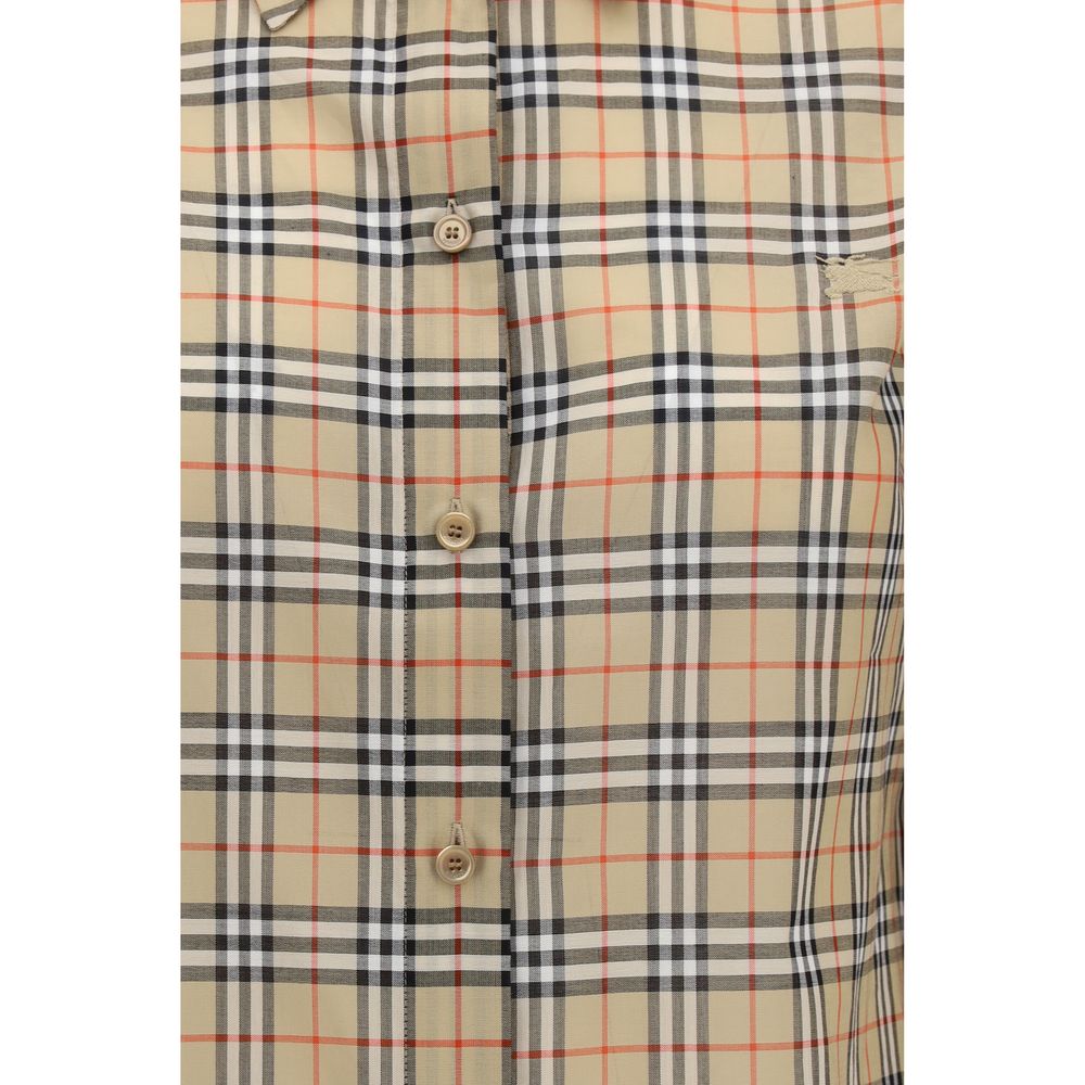 Burberry Beige Cotton Pattern Shirt