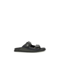 Dolce & Gabbana Schwarze Bos Taurus Kalbsleder-Sandalen