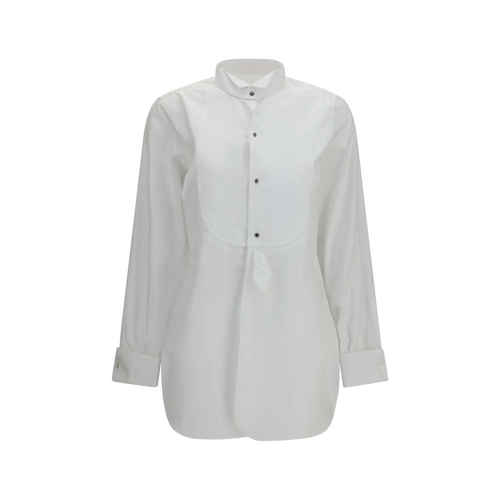 Maison Margiela Weißes Baumwollkleidhemd