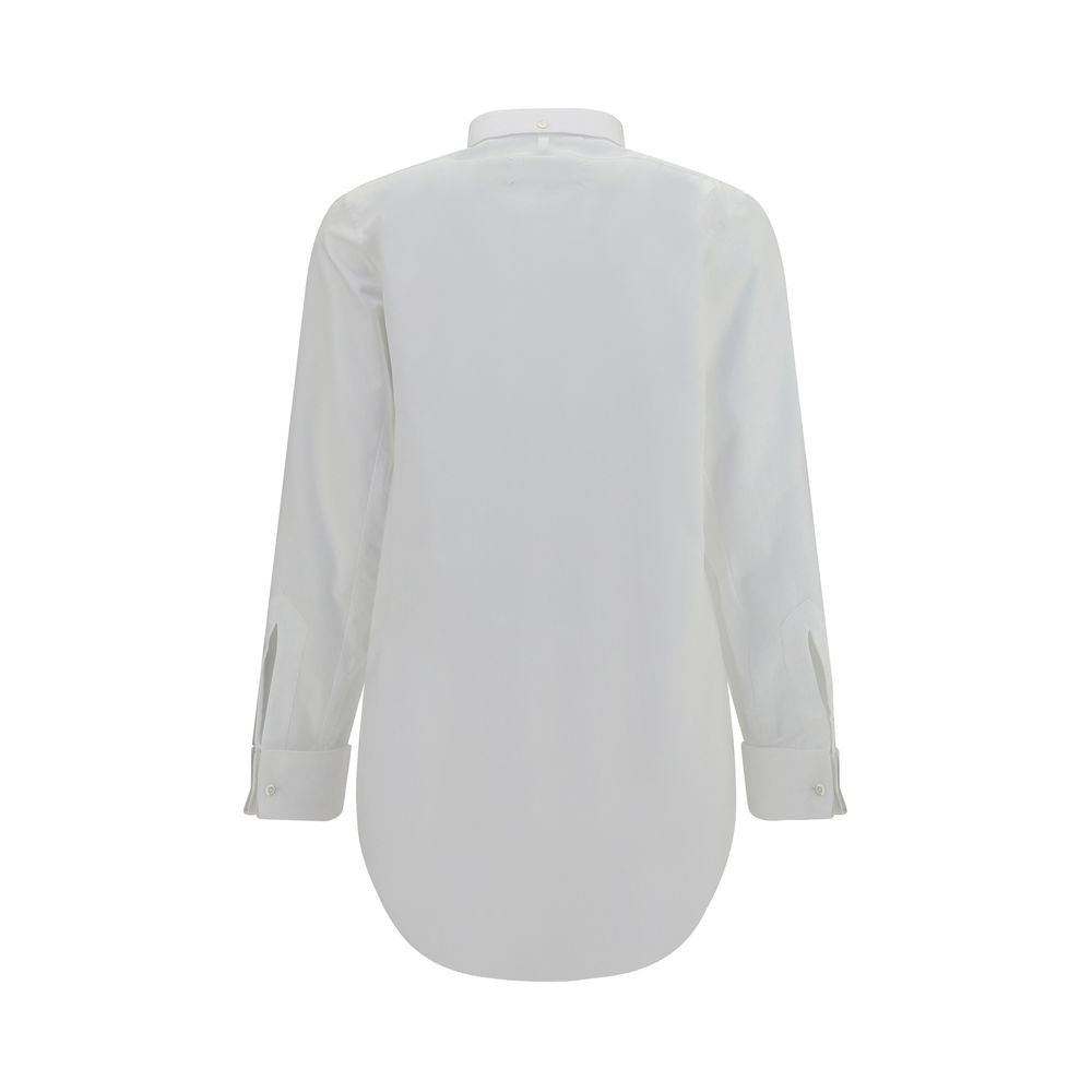 Maison Margiela Weißes Baumwollkleidhemd