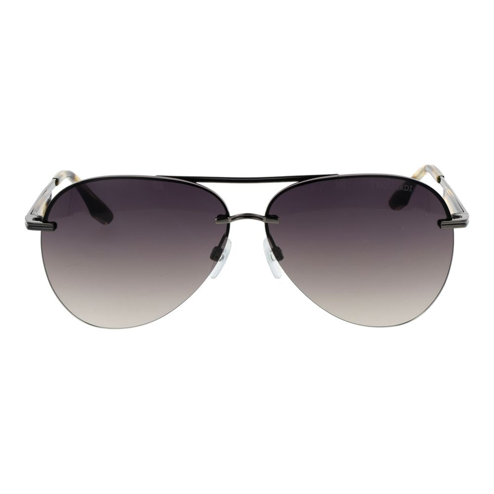 Trussardi Graue Sonnenbrille aus Metall