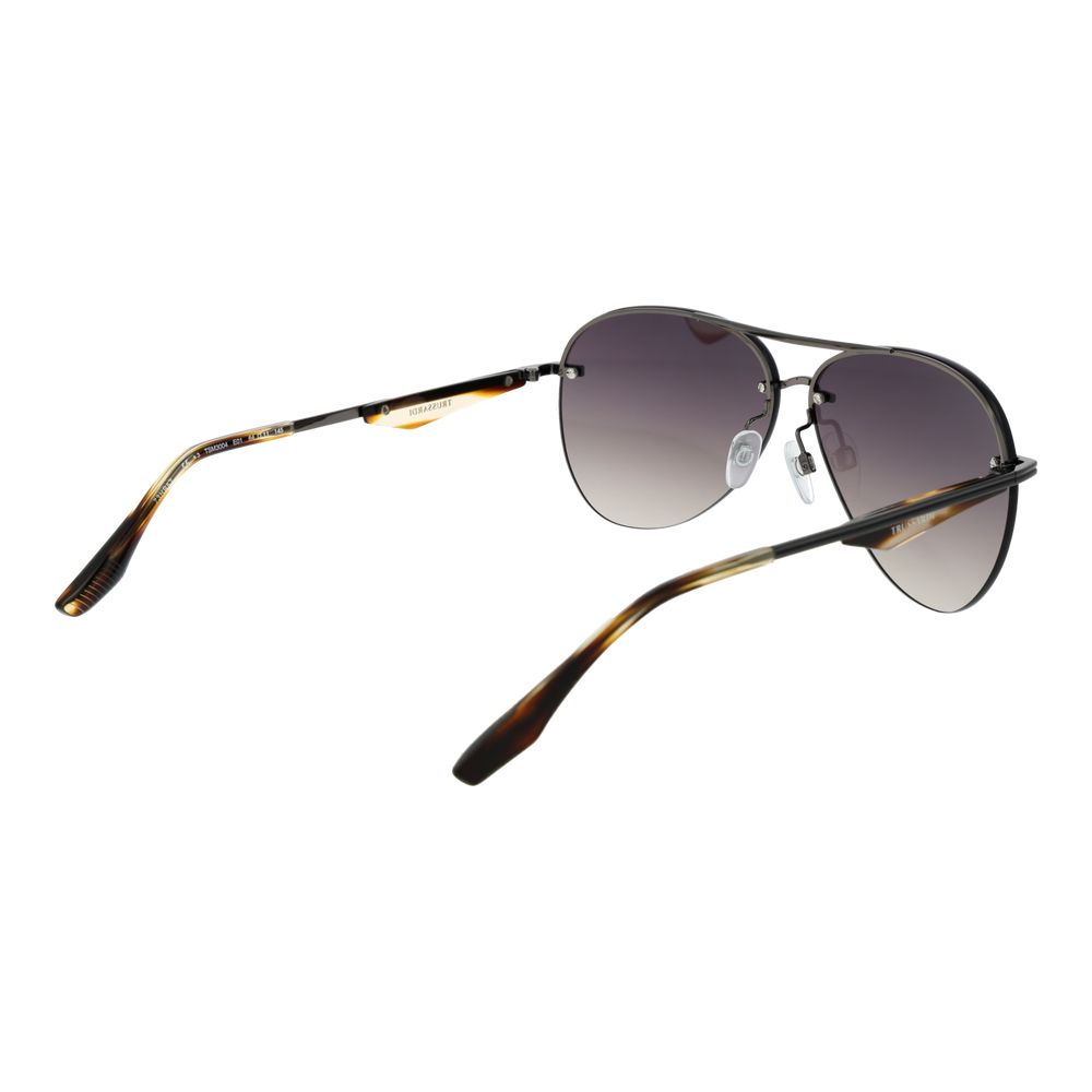 Trussardi Graue Sonnenbrille aus Metall