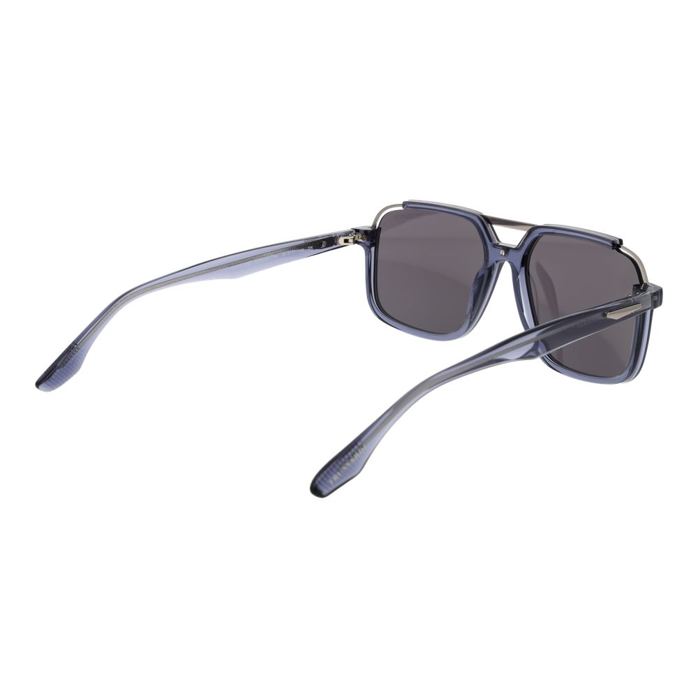 Trussardi Sonnenbrille aus blauem Acetat & Edelstahl