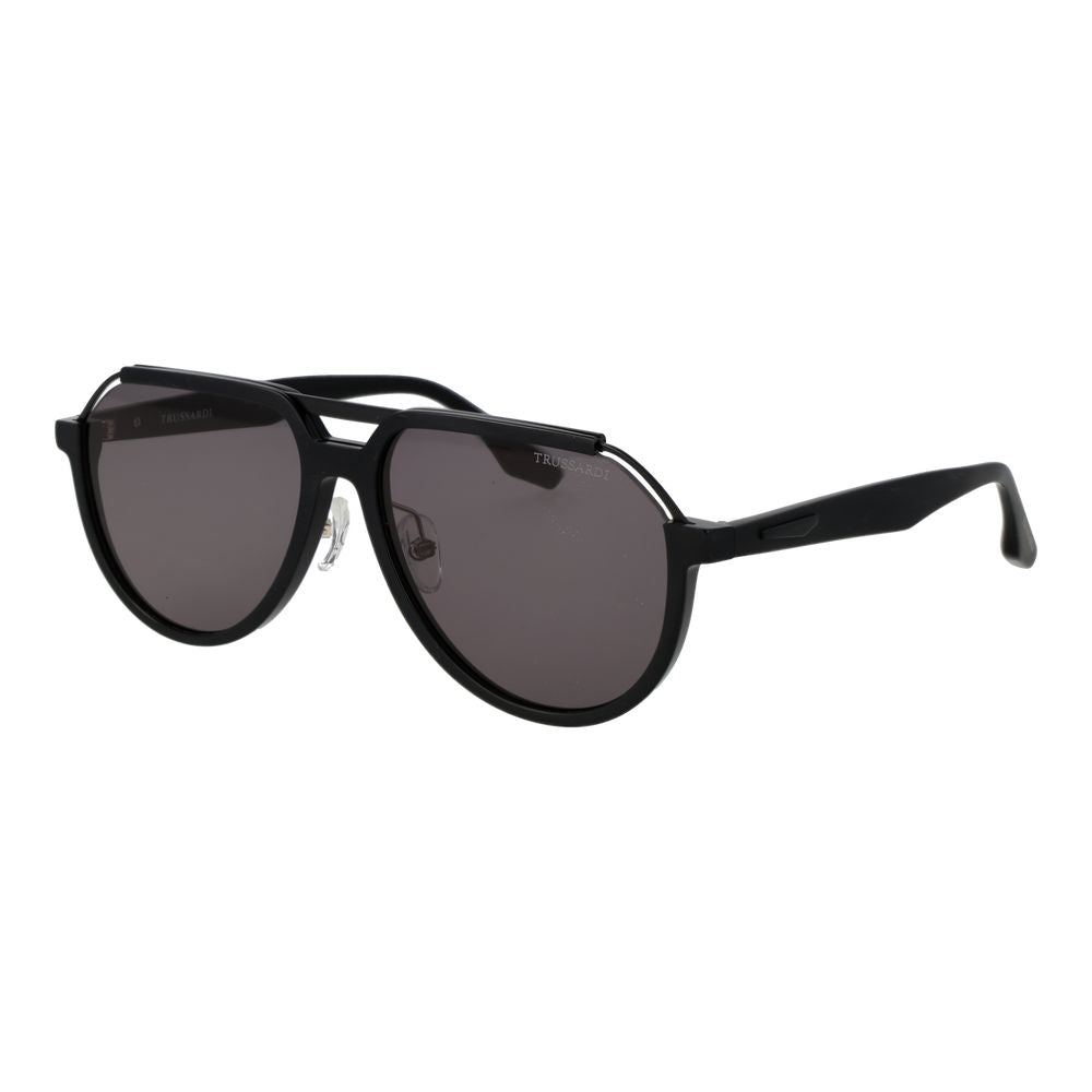 Trussardi Schwarze Sonnenbrille aus Acetat
