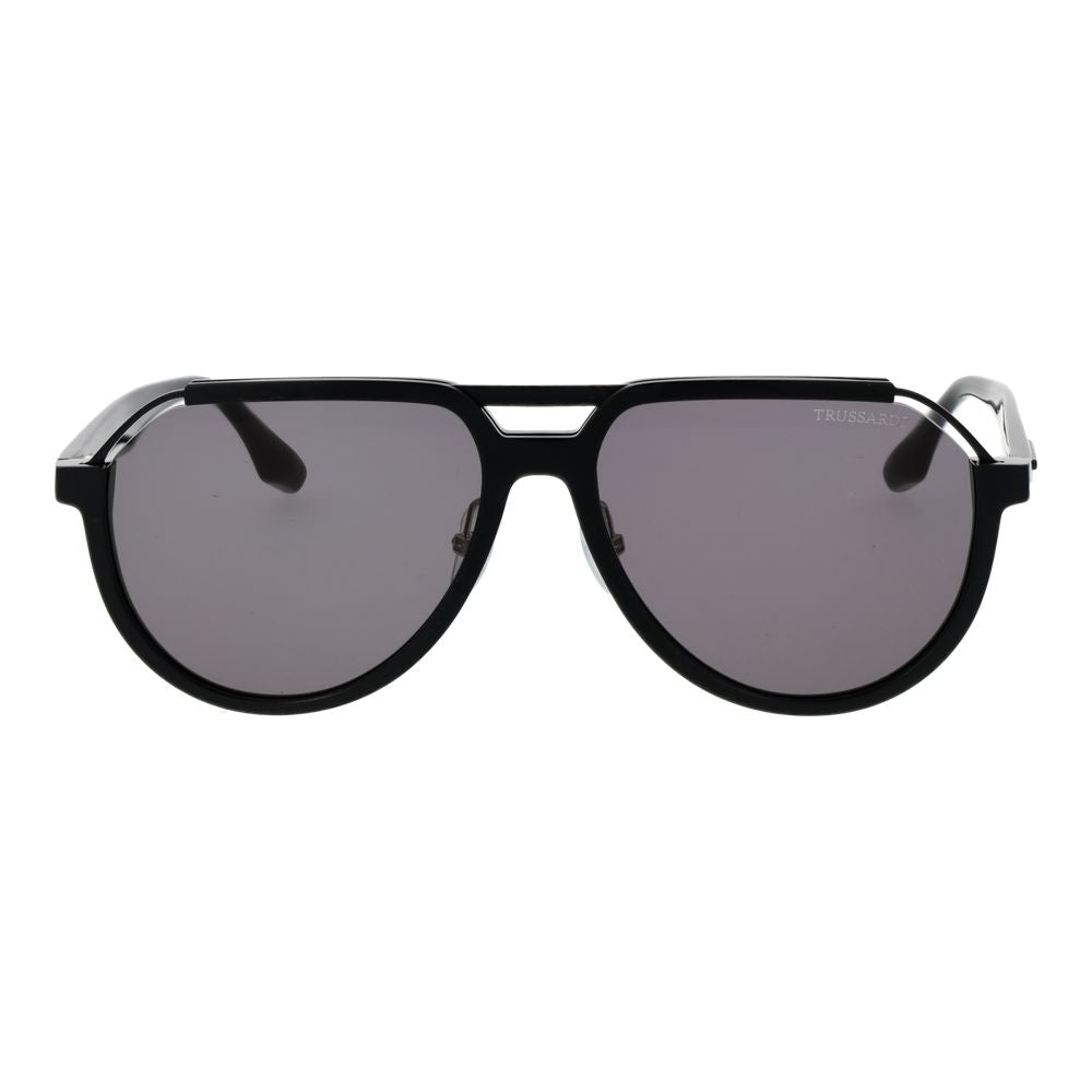 Trussardi Schwarze Sonnenbrille aus Acetat