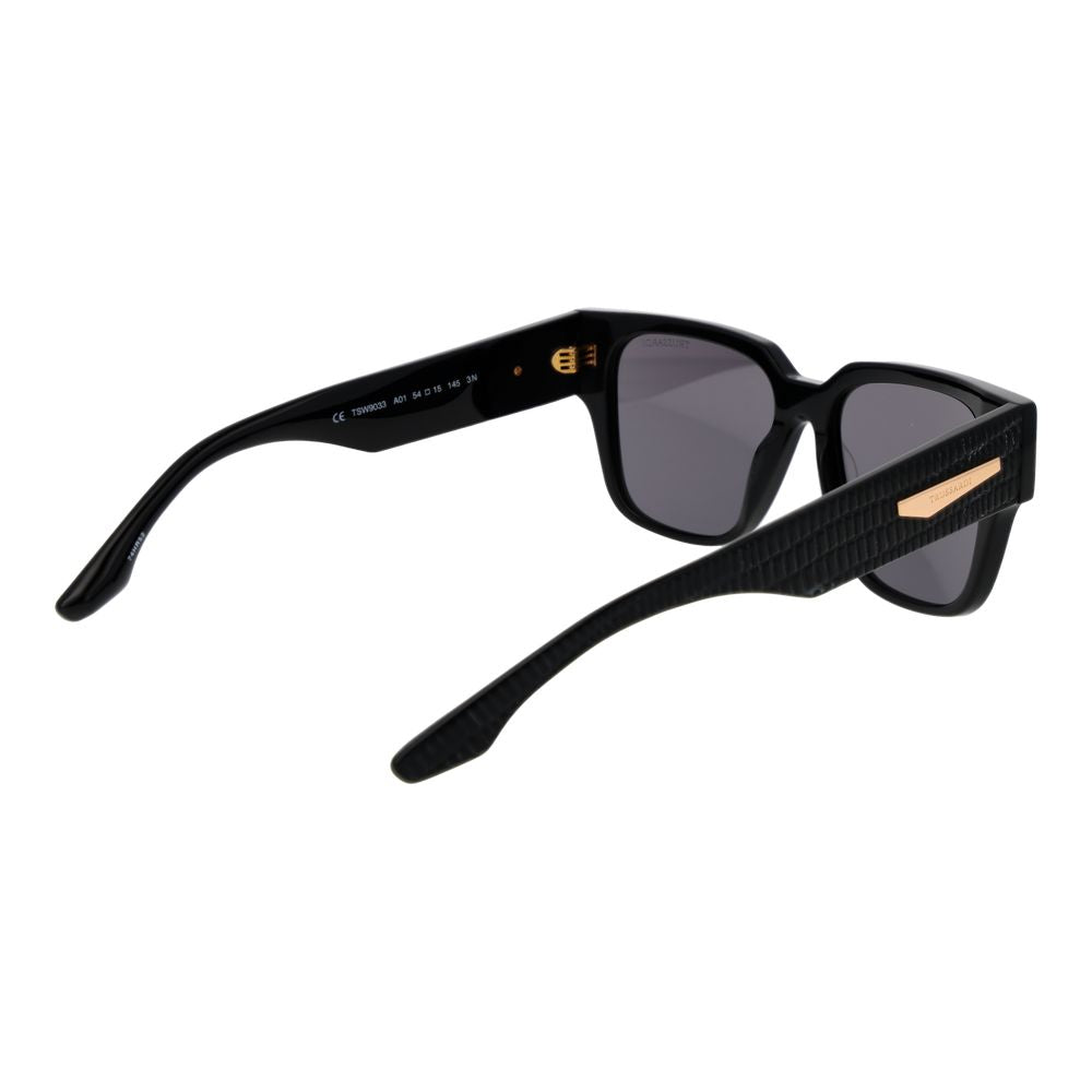Trussardi Schwarze Sonnenbrille aus Acetat