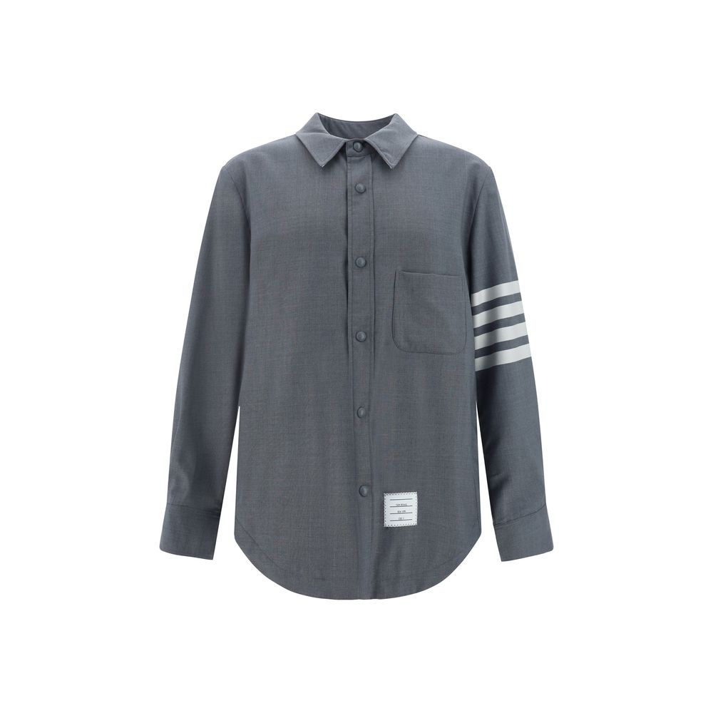 Thom Browne Graues Wollhemd Oves Aries