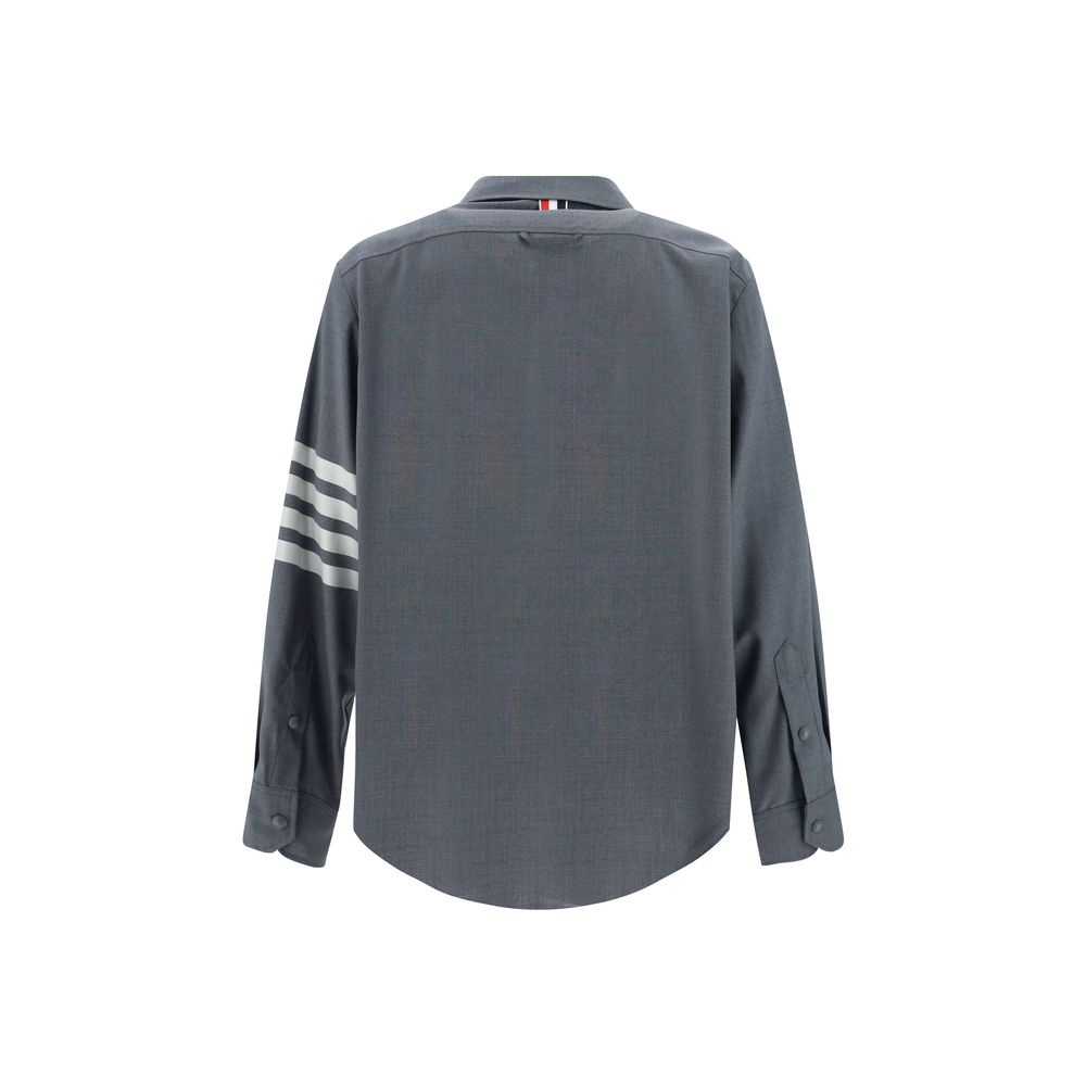 Thom Browne Graues Wollhemd Oves Aries