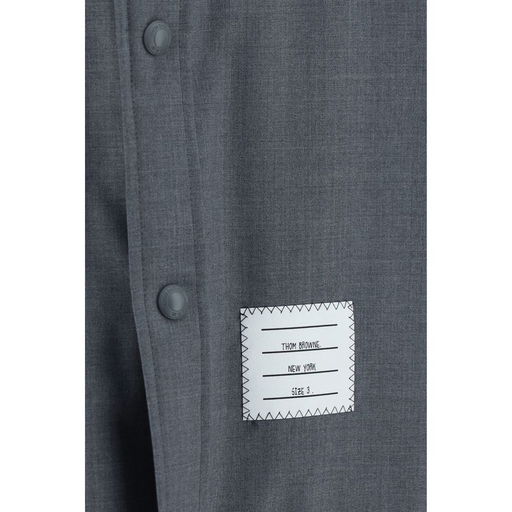Thom Browne Graues Wollhemd Oves Aries
