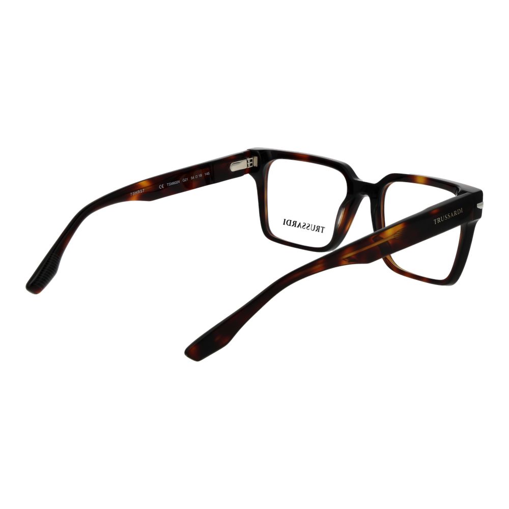Trussardi Braune Brille aus Acetat (Gestell)