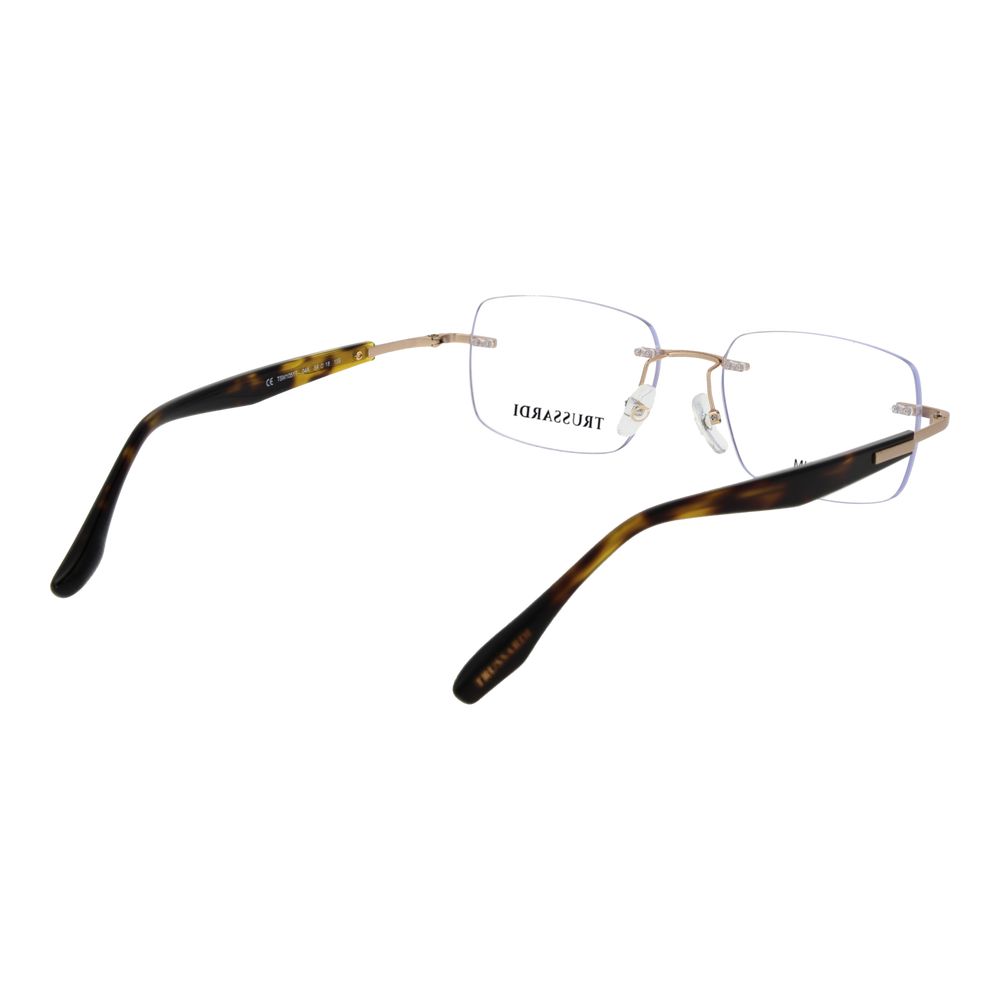 Trussardi Brille aus Edelstahl in Gold (Fassung)