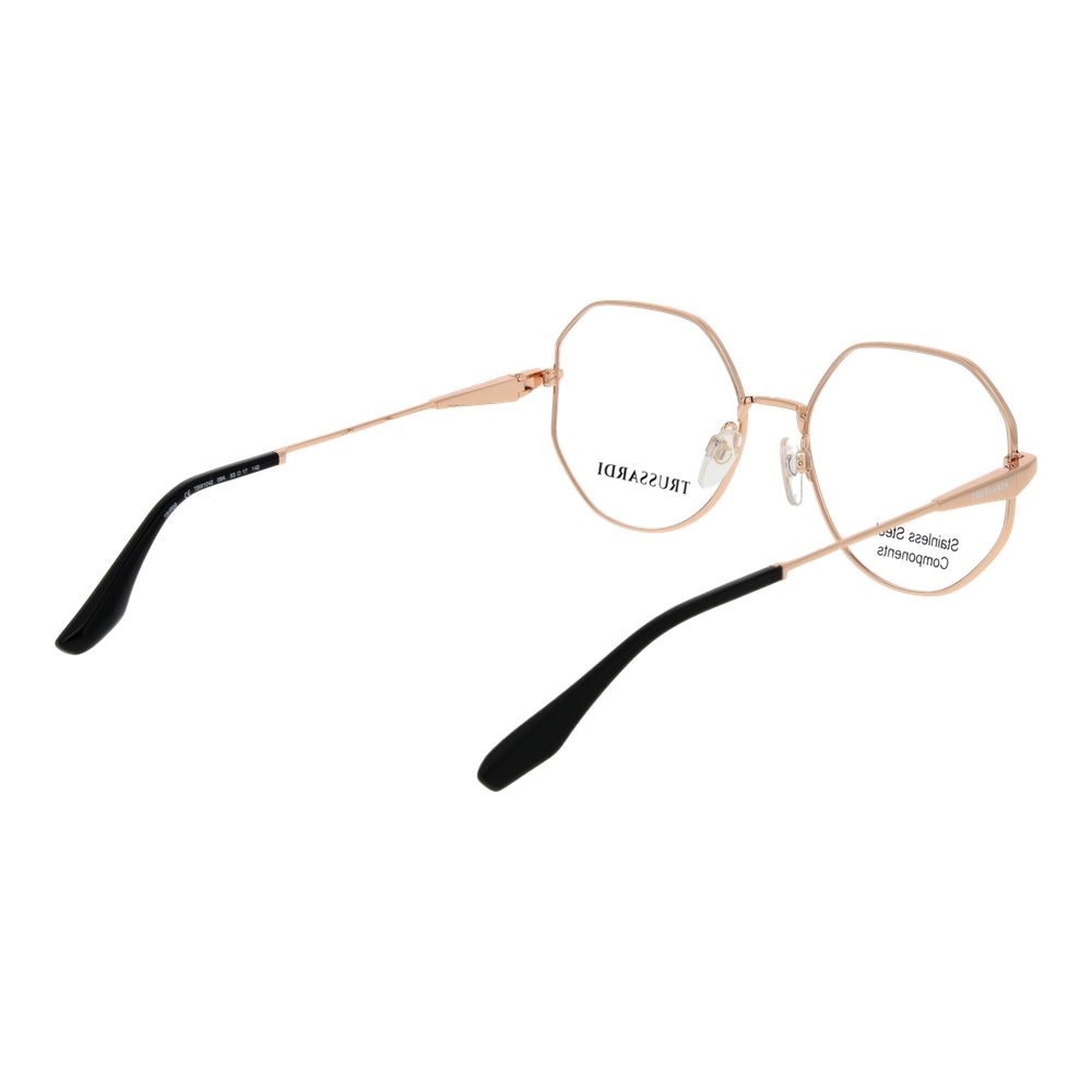 Trussardi Schwarze Edelstahlbrille (Gestell)