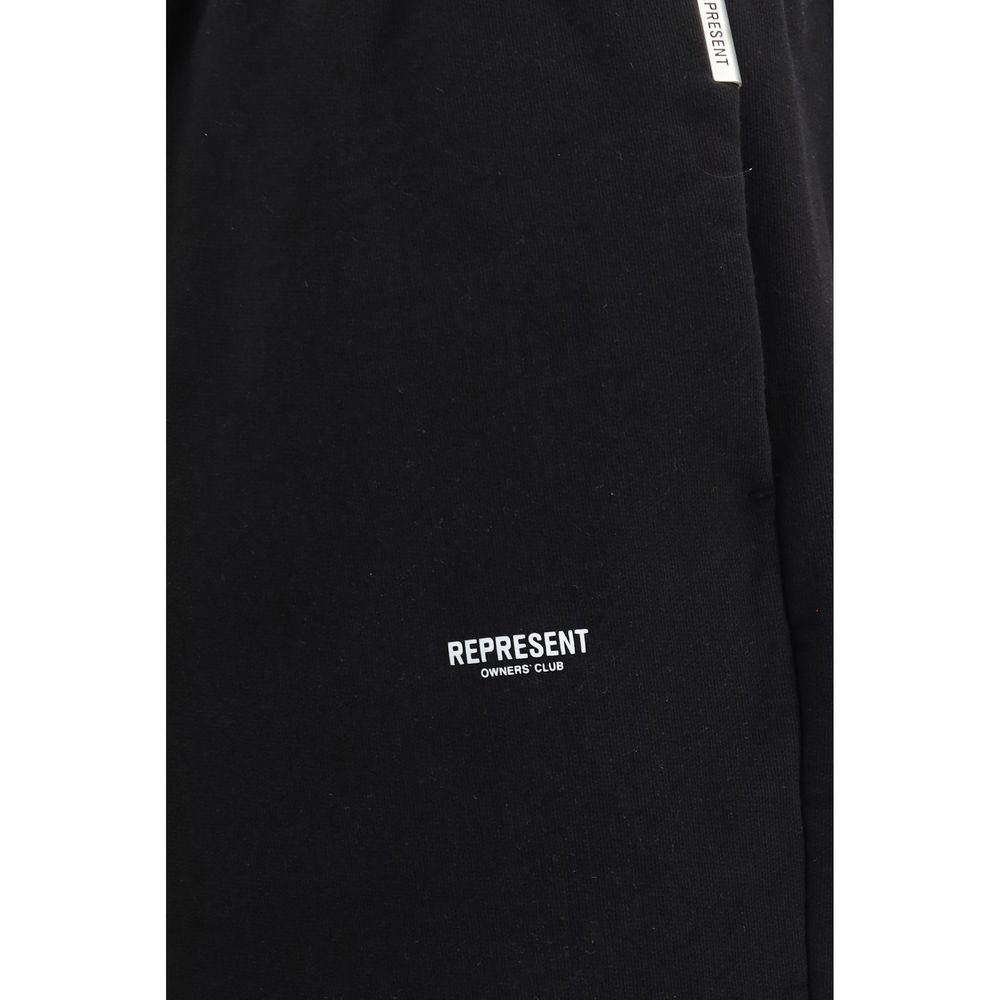 Represent Schwarze Baumwoll-Sporthose