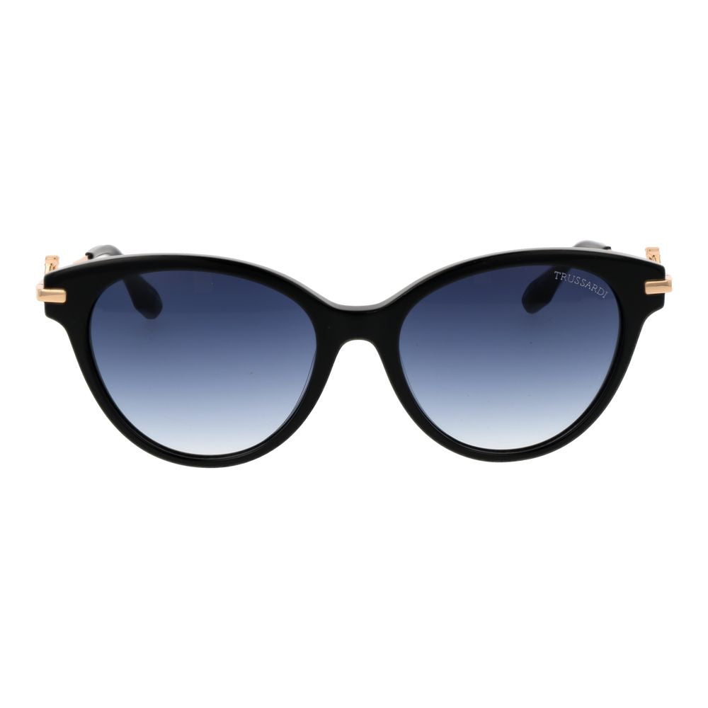 Trussardi Schwarze Sonnenbrille aus Acetat