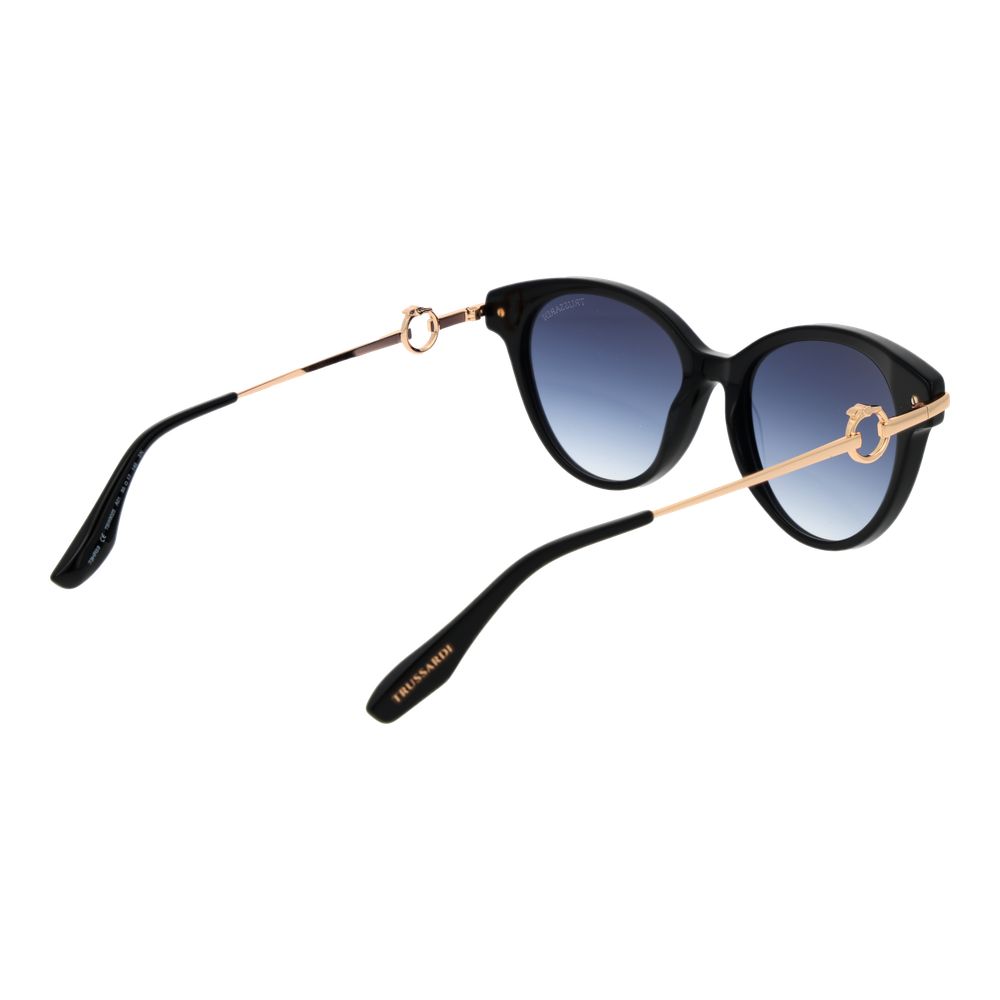 Trussardi Schwarze Sonnenbrille aus Acetat