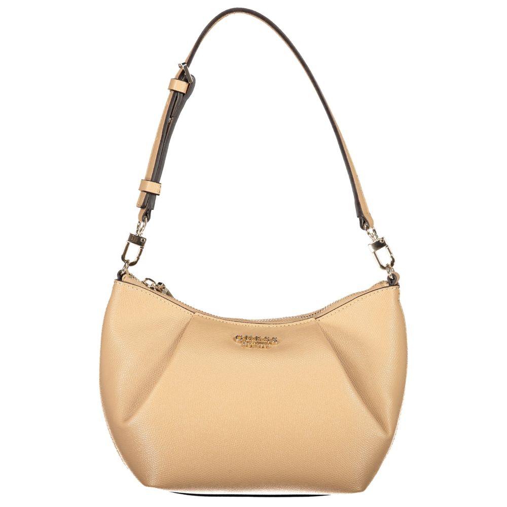 Guess Jeans Beige Polyurethane Damen Handtasche