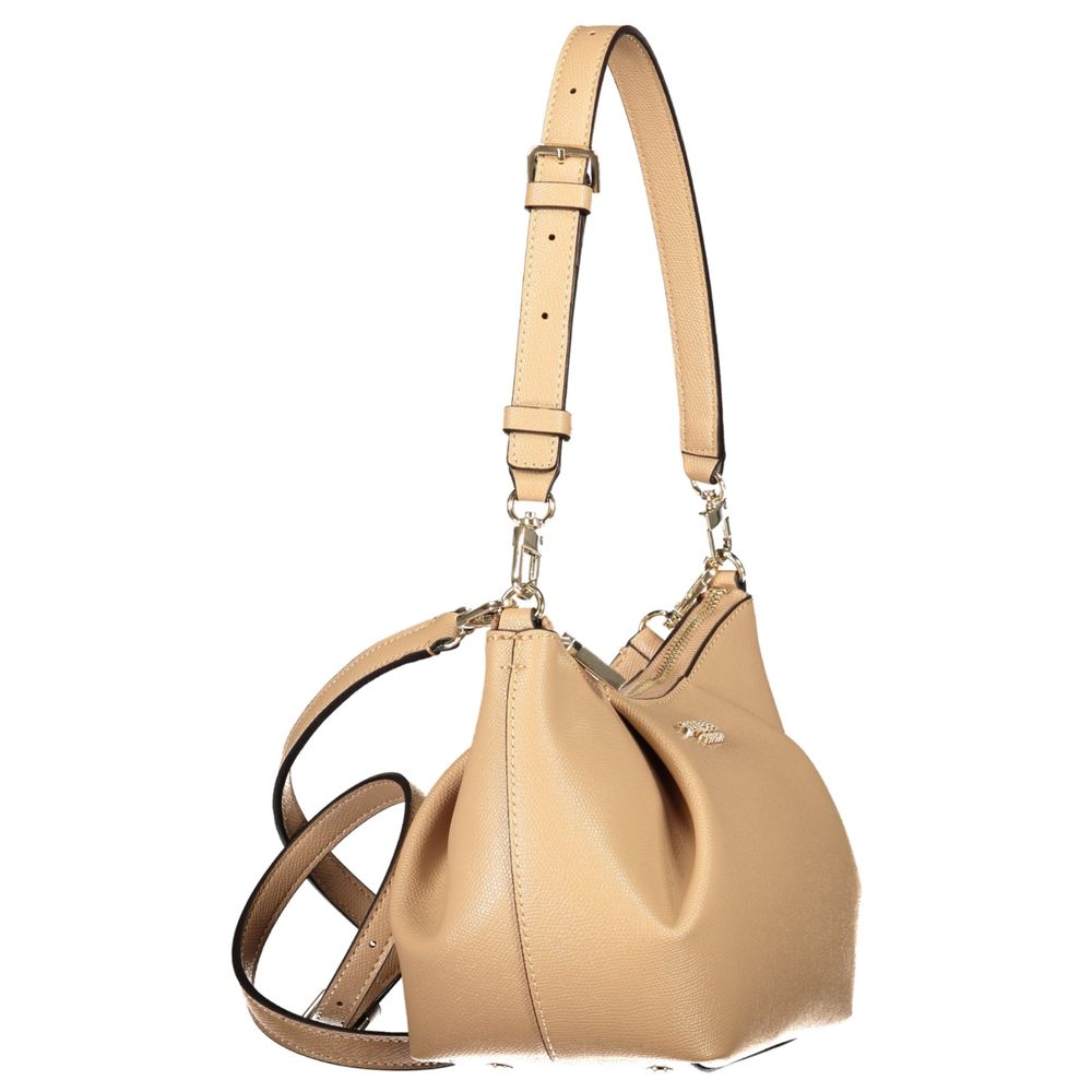 Guess Jeans Beige Polyurethane Damen Handtasche