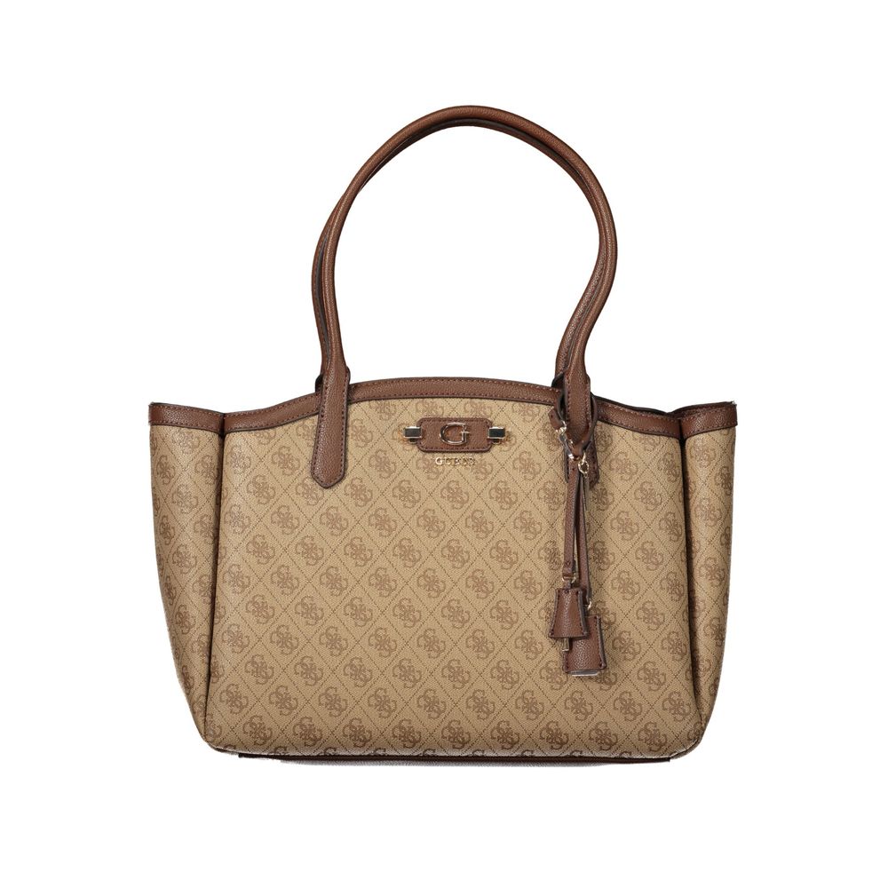 Guess Jeans Beige Polyurethan Damentasche