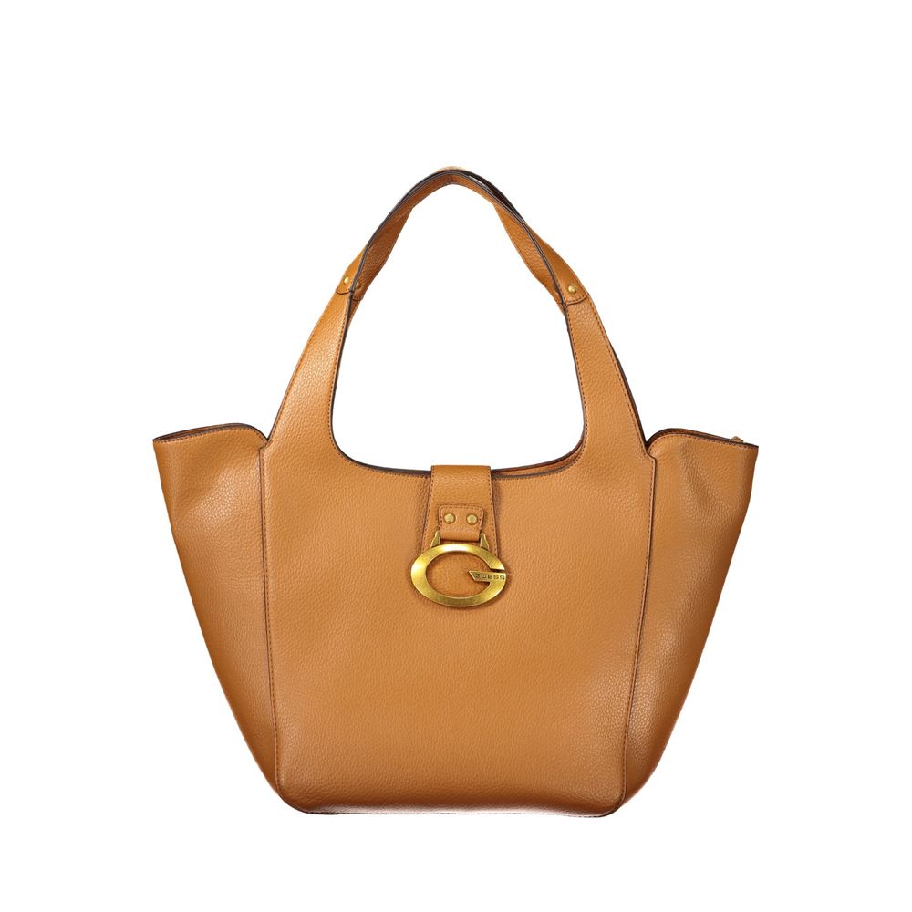 Guess Jeans Braune Damenhandtasche aus Polyurethan