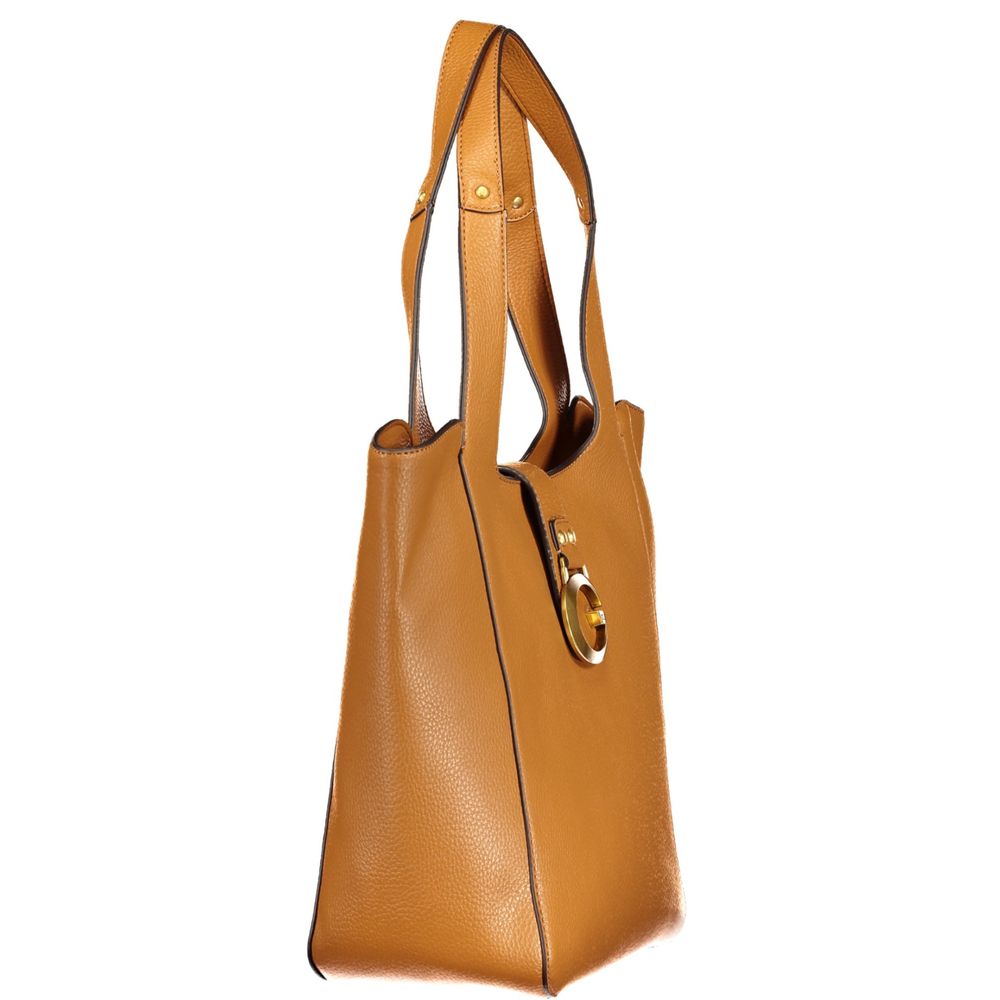 Guess Jeans Braune Damenhandtasche aus Polyurethan