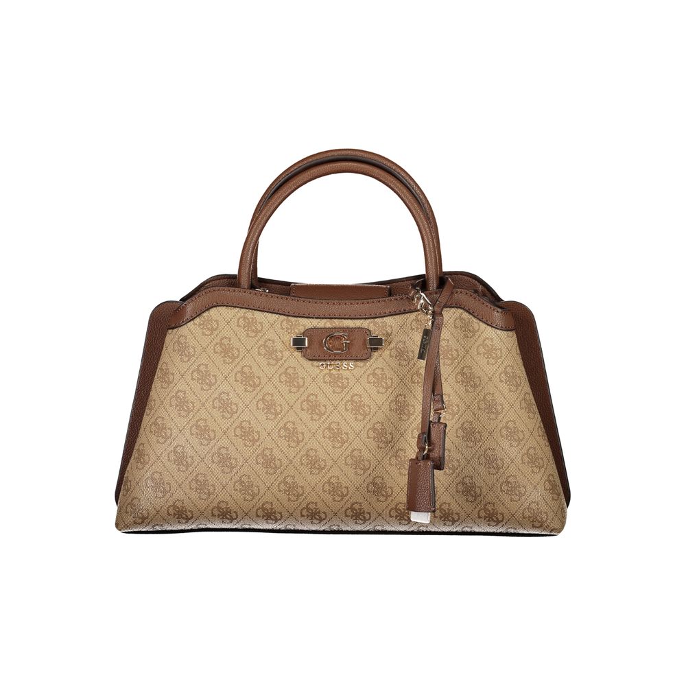 Guess Jeans Beige Polyurethane Damen Handtasche