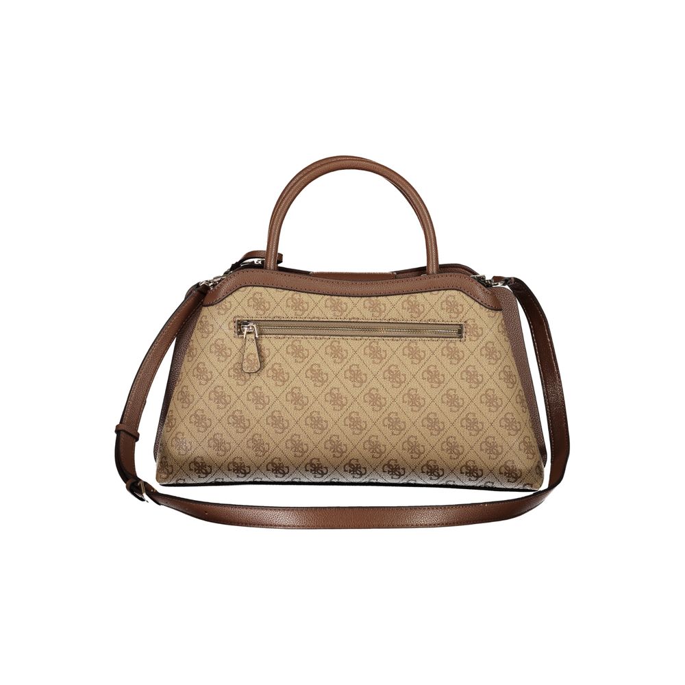 Guess Jeans Beige Polyurethane Damen Handtasche
