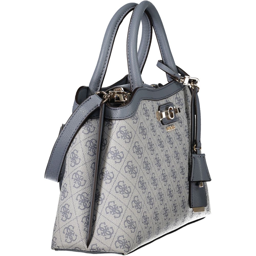 Guess Jeans Azzurro Damen-Tasche aus Polyurethan