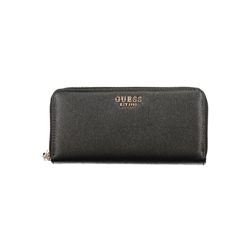 Guess Jeans Nero Damen-Portemonnaie aus Polyurethan