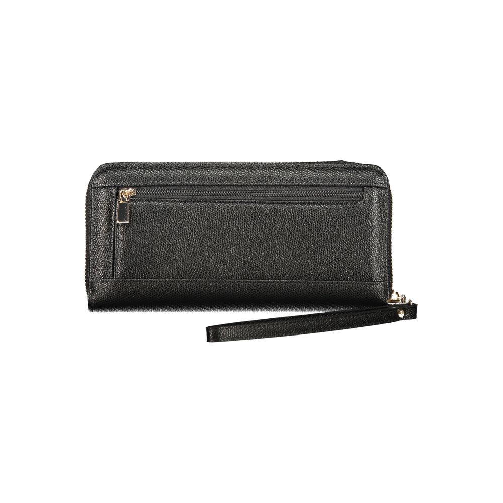 Guess Jeans Nero Damen-Portemonnaie aus Polyurethan