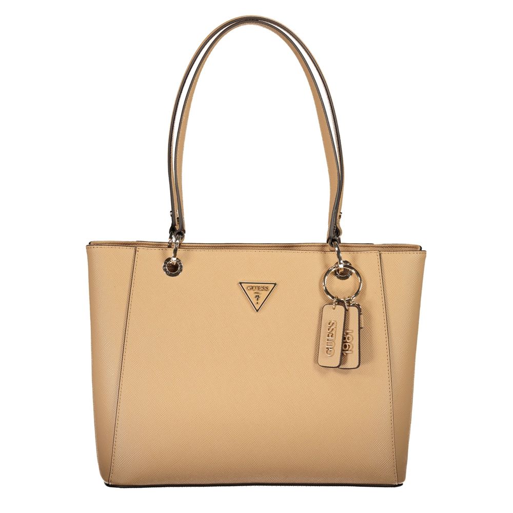 Guess Jeans Beige Polyurethan Damentasche