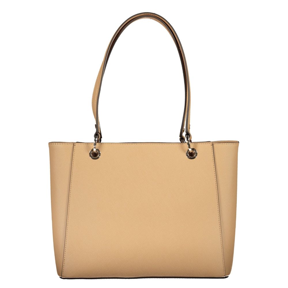 Guess Jeans Beige Polyurethan Damentasche