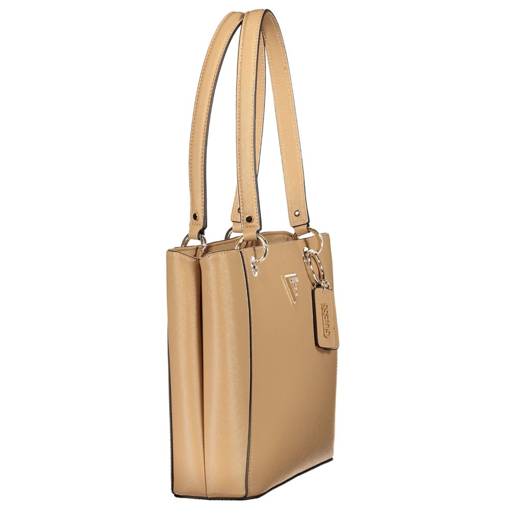 Guess Jeans Beige Polyurethan Damentasche