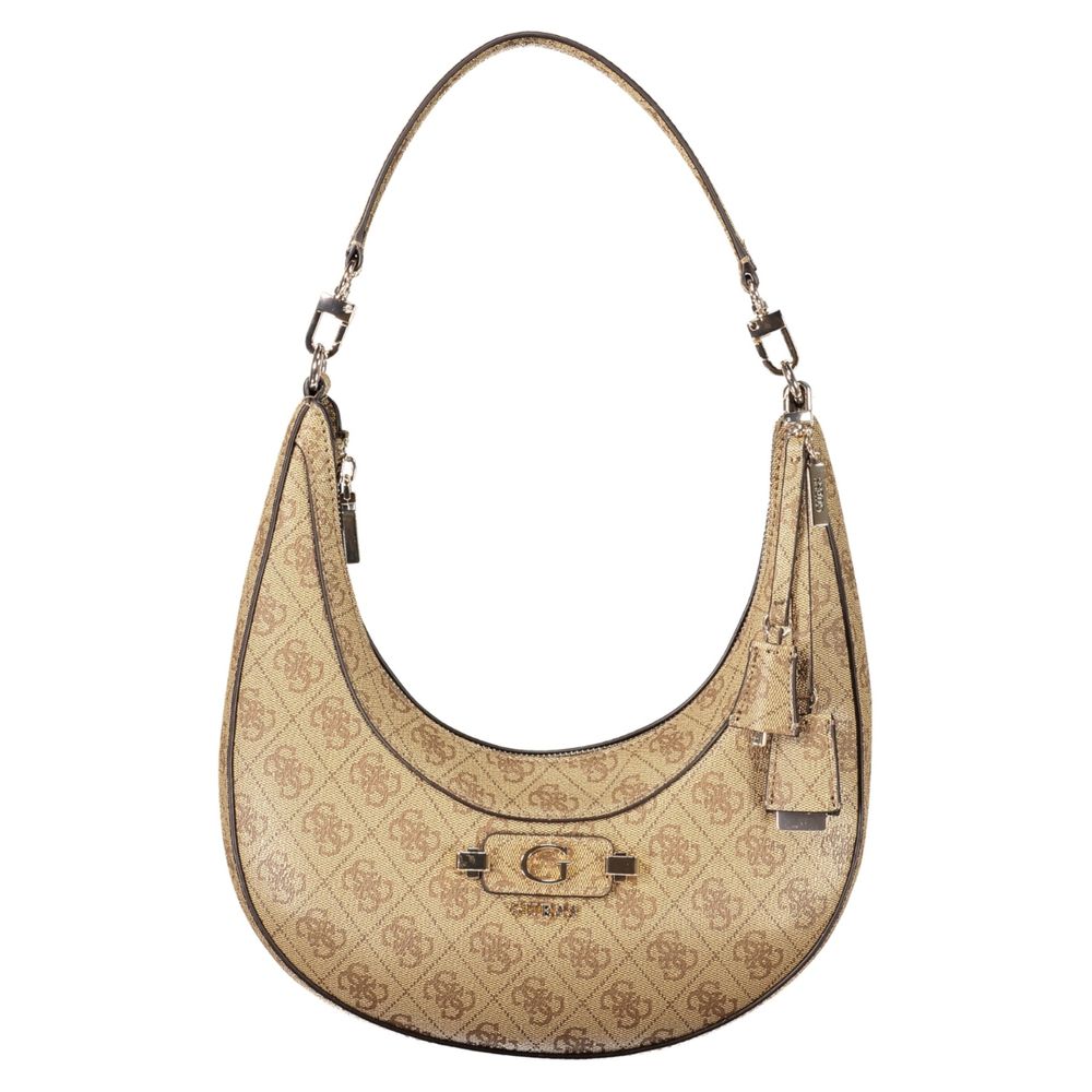 Guess Jeans Beige Polyurethane Damen Handtasche