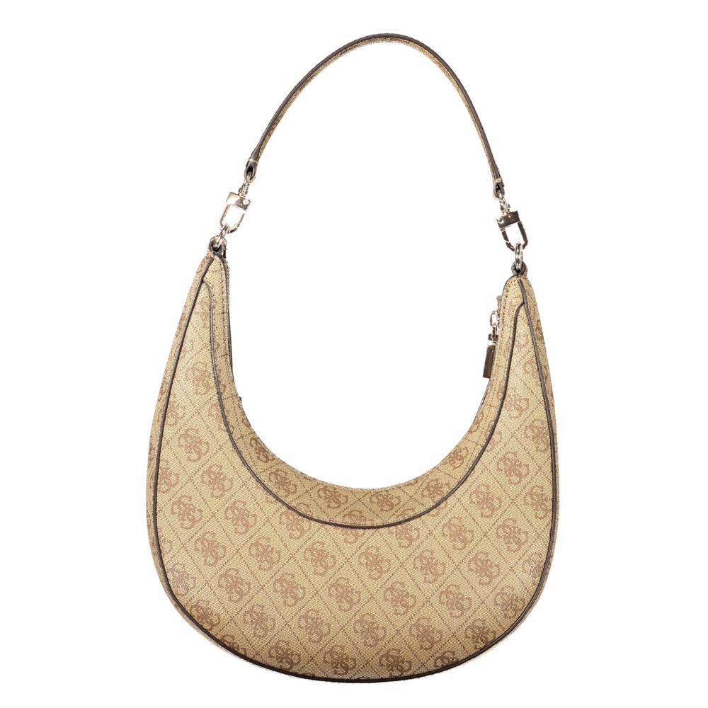 Guess Jeans Beige Polyurethane Damen Handtasche