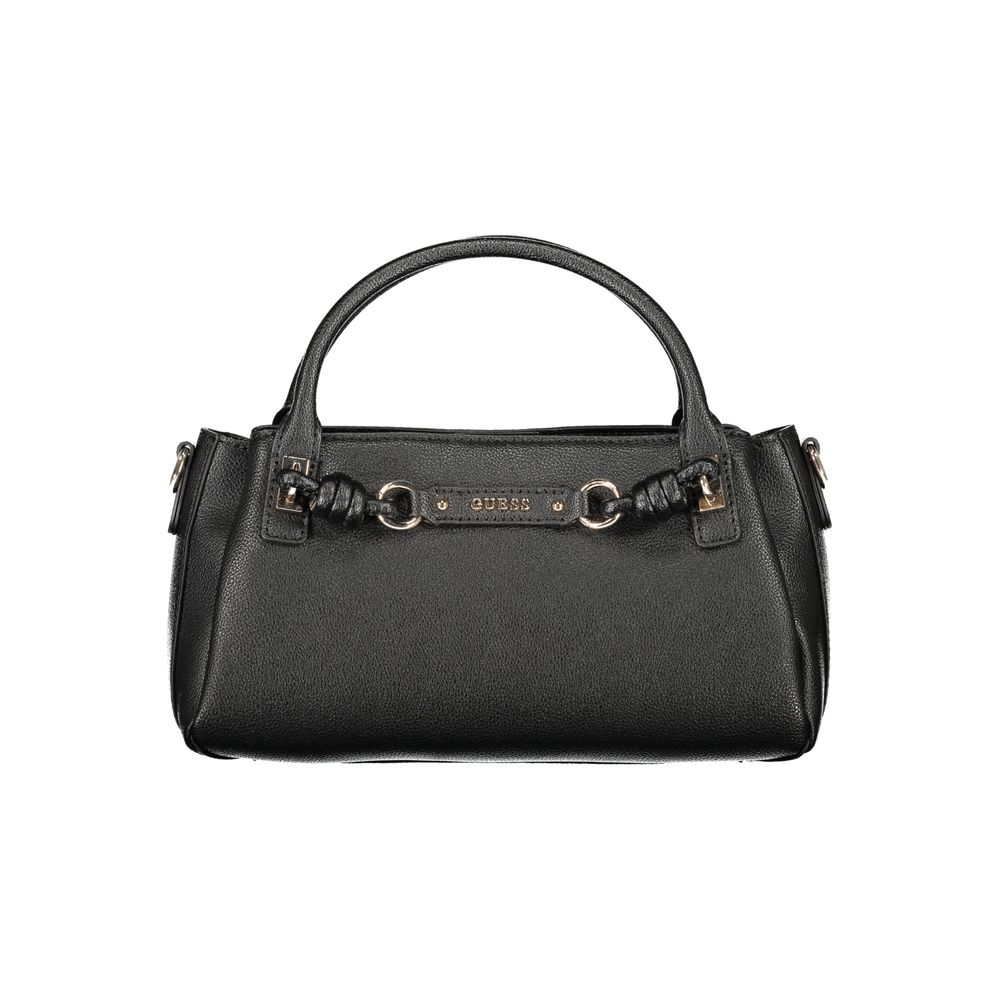 Guess Jeans Nero Polyurethane Damenhandtasche