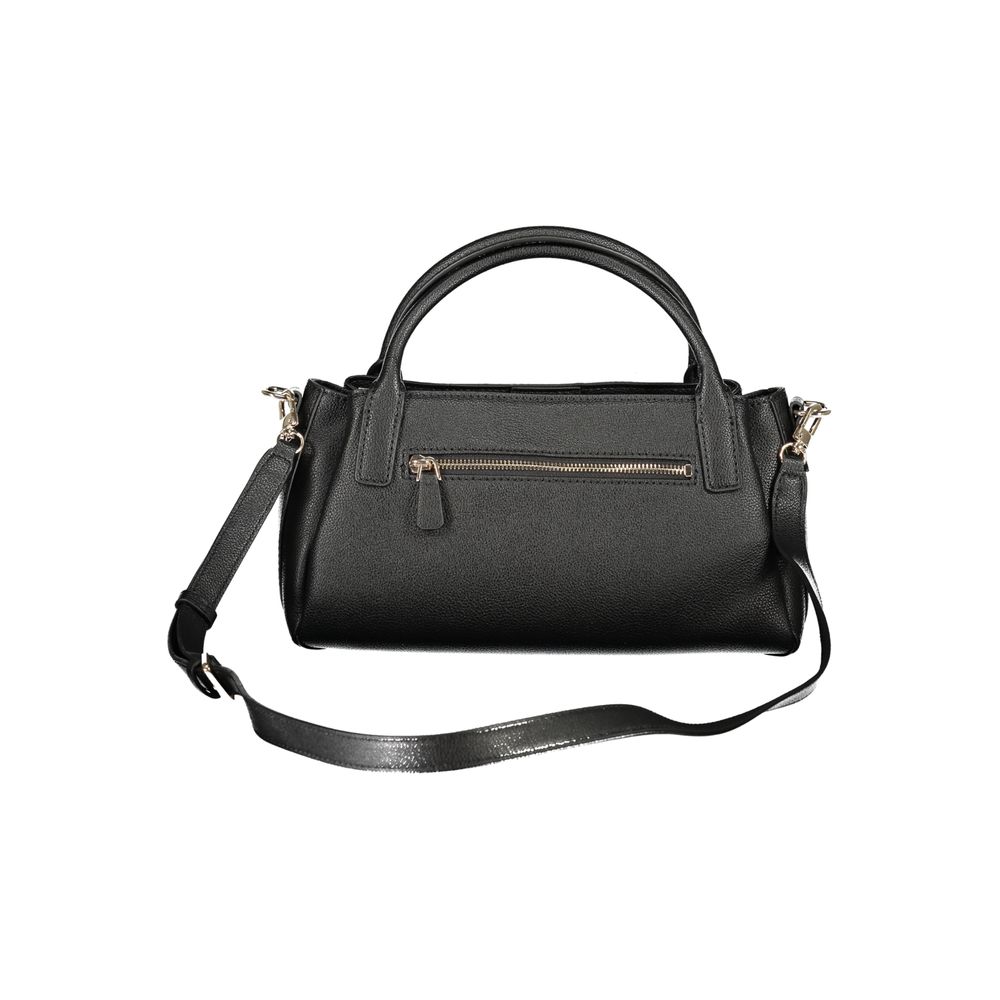 Guess Jeans Nero Polyurethane Damenhandtasche
