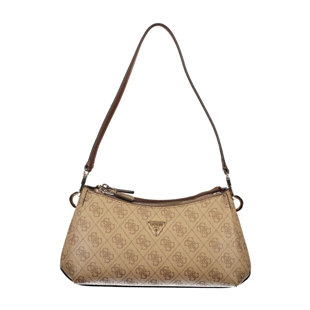 Guess Jeans Beige Polyurethane Damen Handtasche