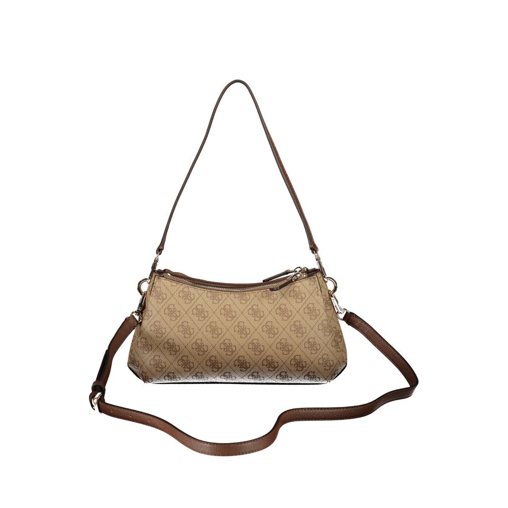 Guess Jeans Beige Polyurethane Damen Handtasche