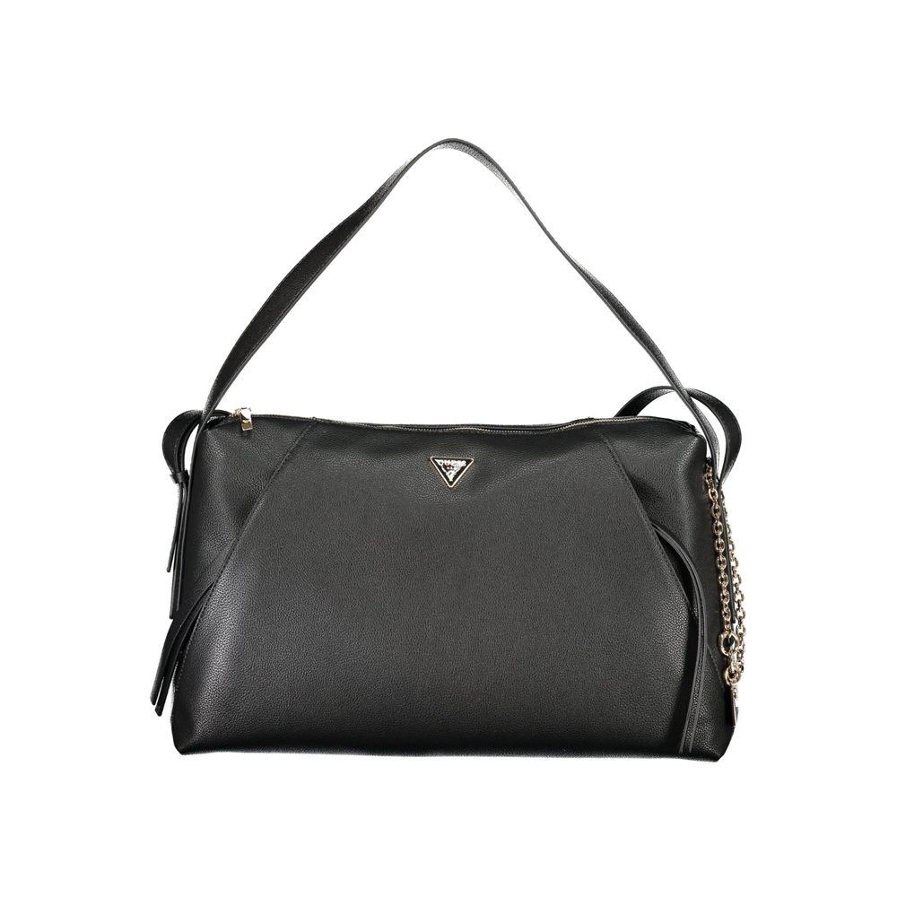 Guess Jeans Schwarze Handtasche aus Polyethylen