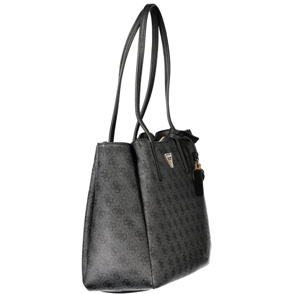 Guess Jeans Nero Polyurethan-Tasche für Damen
