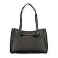 Guess Jeans Nero Polyurethane Damenhandtasche