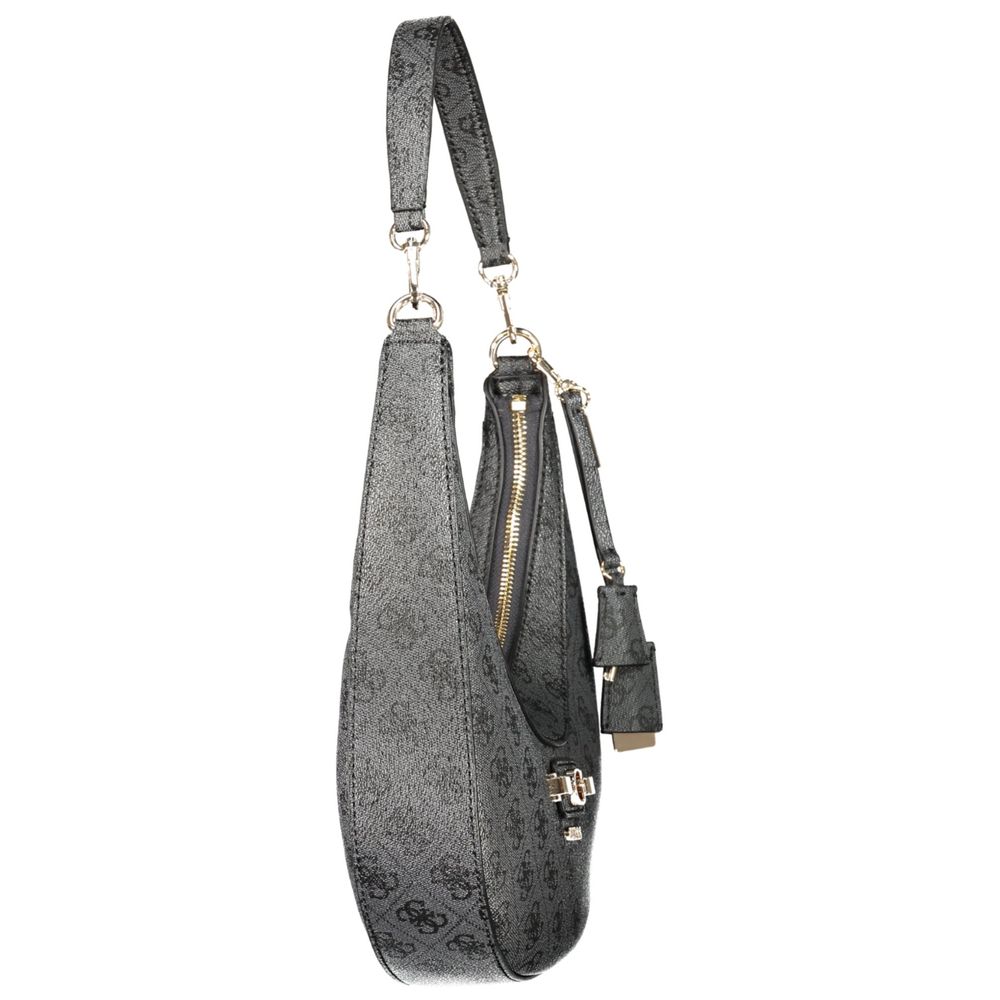 Guess Jeans Schwarze Handtasche aus Polyethylen