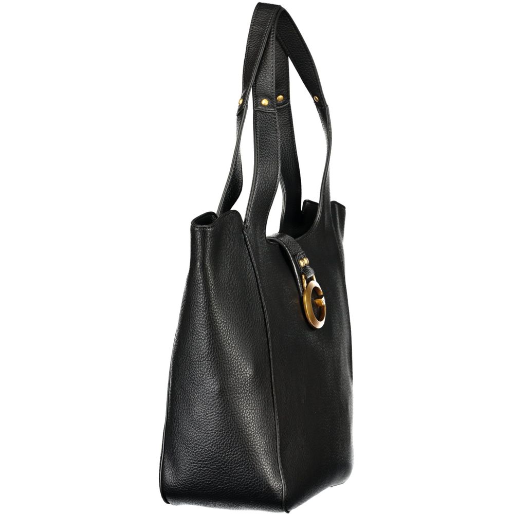 Guess Jeans Schwarze Handtasche aus Polyethylen