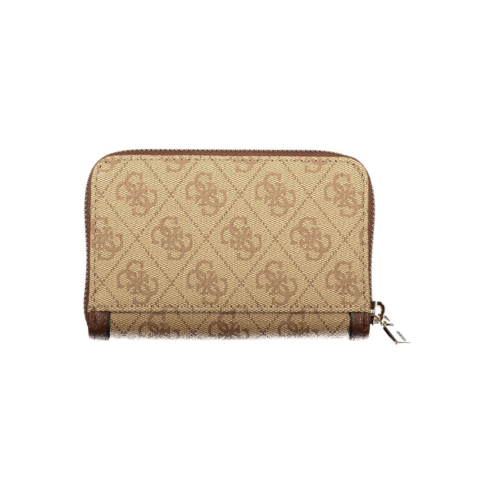 Guess Jeans Beige Polyurethane Damen Geldbörse