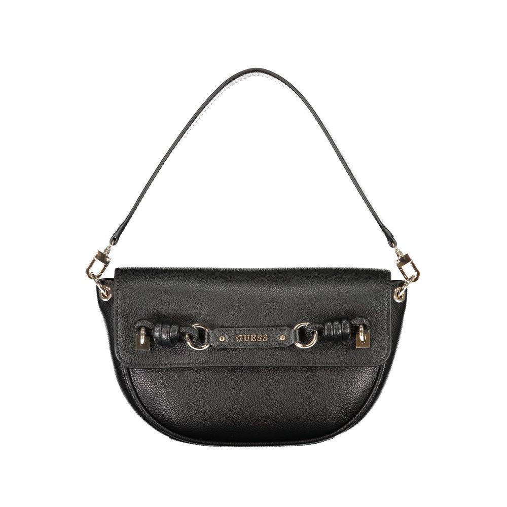 Guess Jeans Schwarze Handtasche aus Polyethylen