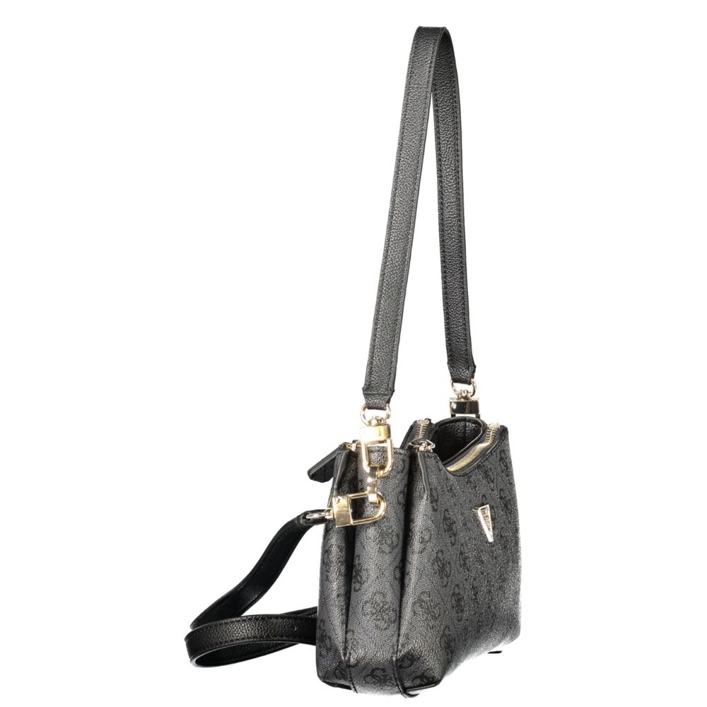 Guess Jeans Schwarze Handtasche aus Polyethylen