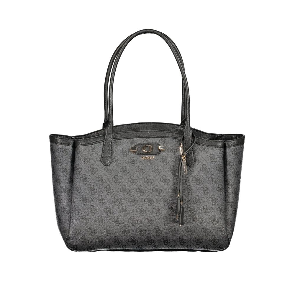 Guess Jeans Schwarze Handtasche aus Polyethylen