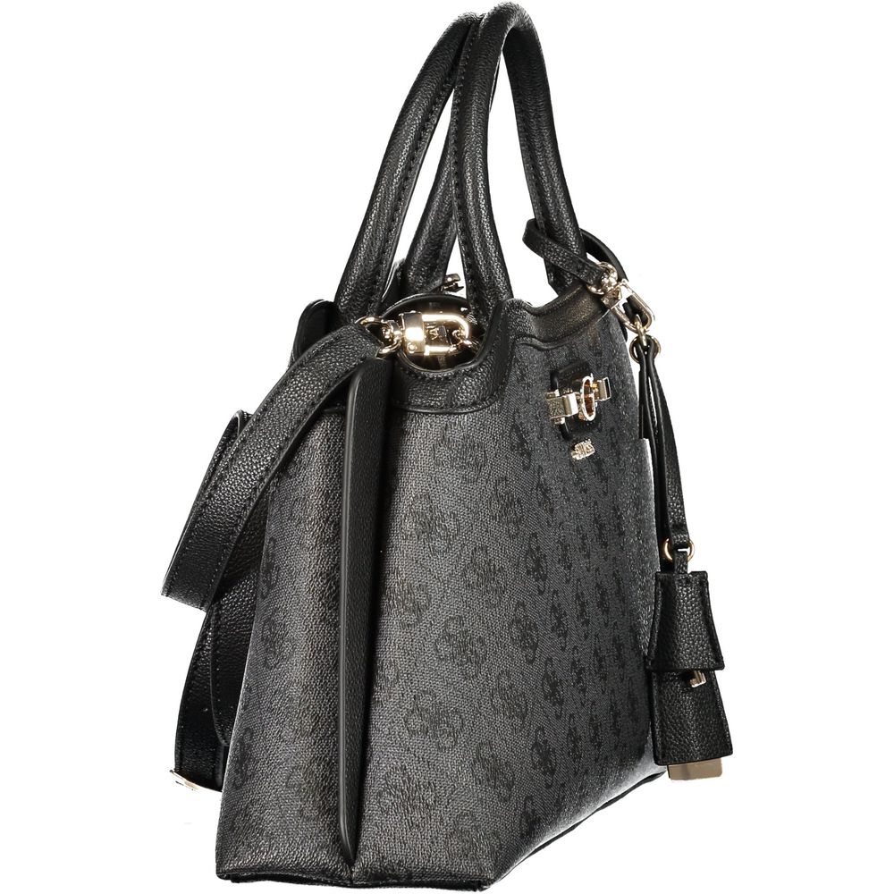 Guess Jeans Schwarze Handtasche aus Polyethylen