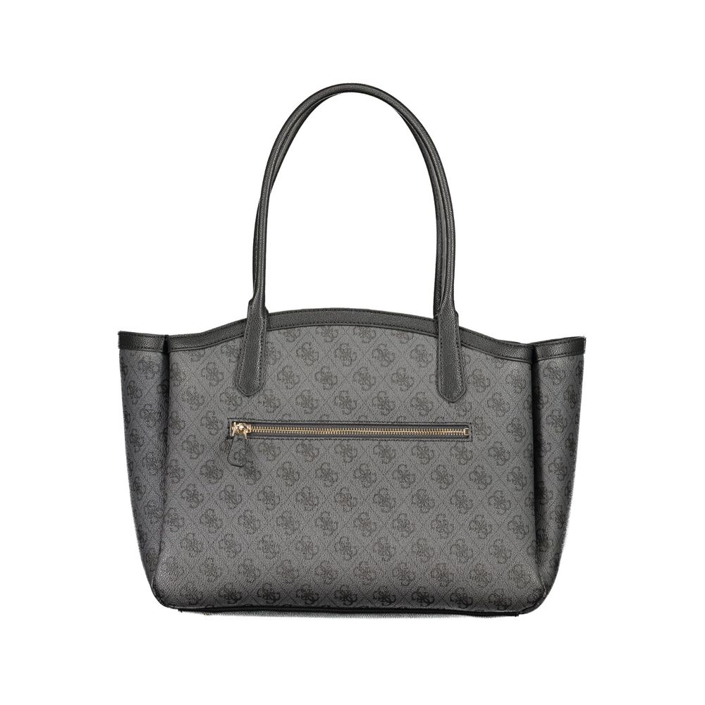 Guess Jeans Schwarze Handtasche aus Polyethylen