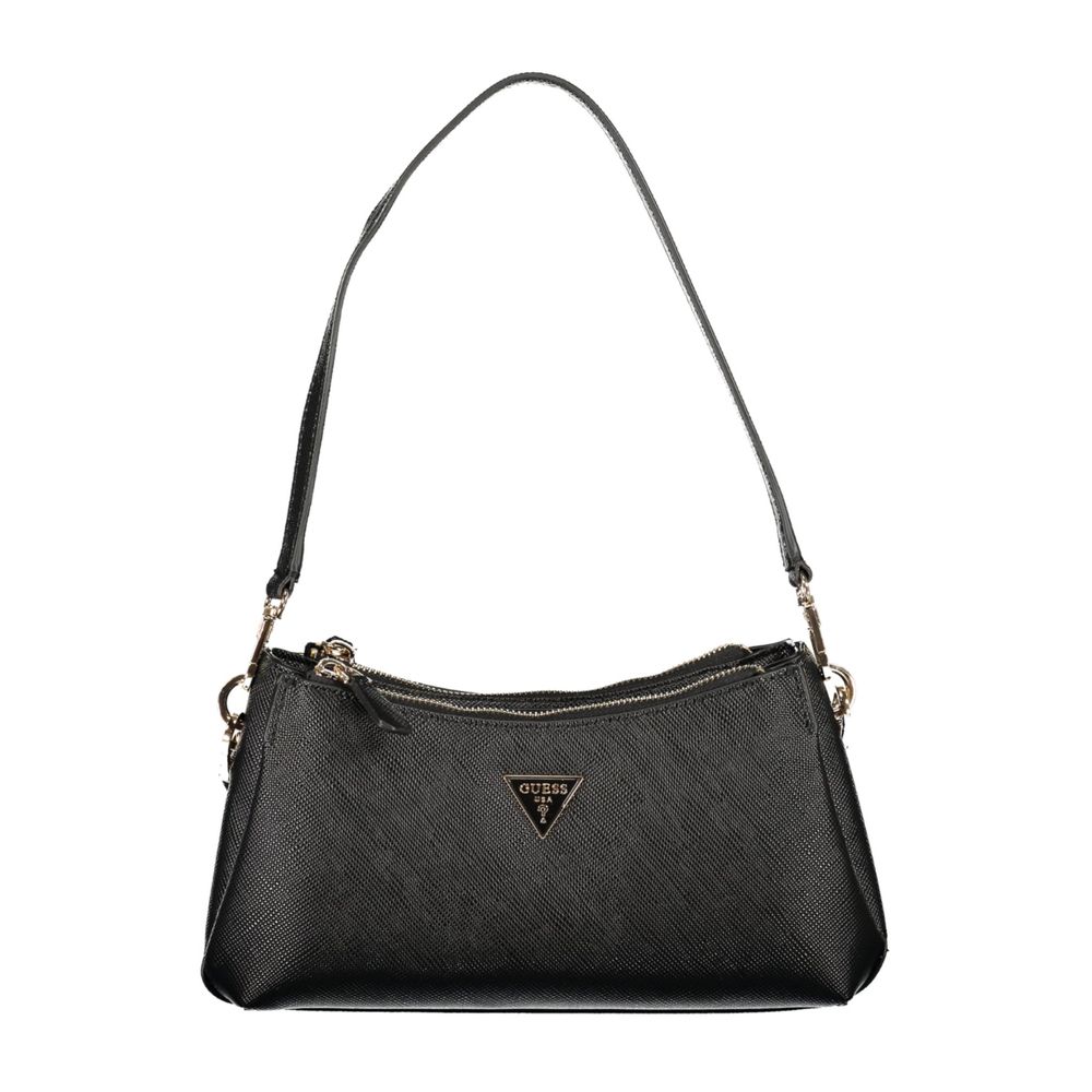 Guess Jeans Schwarze Handtasche aus Polyethylen
